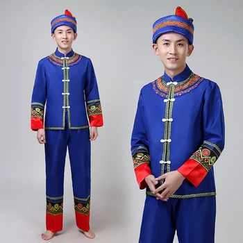 long sleeve miao clothing for men with hat chinese national dance suits festival performance vintage minority clothes
long sleeve miao clothing for men with hat chinese national dance suits festival performance vintage minority clothes