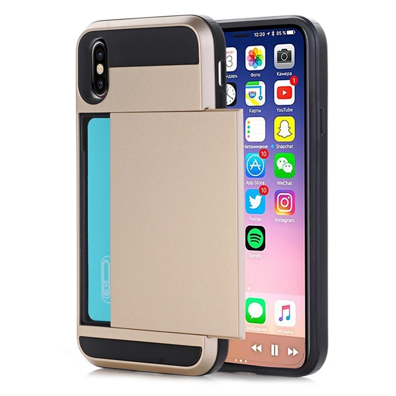 Slider Card anti-drop Two in One Case for iphone XS Max XS XR 5 5S 6 6S 7 8 plus TPU Sliding Push-pull Protective Cover
Slider Card anti-drop Two in One Case for iphone XS Max XS XR 5 5S 6 6S 7 8 plus TPU Sliding Push-pull Protective Cover