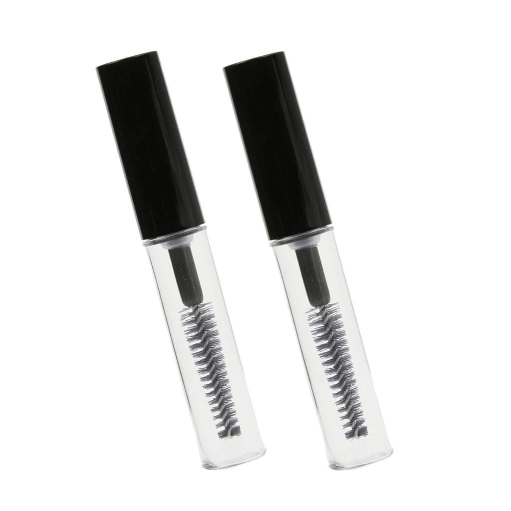 2pcs 4ML Empty Refillable Mascara Bottle with Eyelash Wand Applicator Cosmetic Makeup Sample Container Tubes New