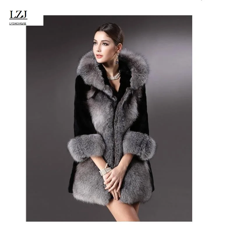 LZJ Lady fashion fur fur vest woman artificial fox fur coat winter coat fur Gilet jacket lady down jacket wholesale size S-3XL
LZJ Lady fashion fur fur vest woman artificial fox fur coat winter coat fur Gilet jacket lady down jacket wholesale size S-3XL