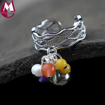 luxury beads natural pearl amehyst beeswax crystal 925 sterling silver jewelry hollow weaving design wide ring for women wedding
luxury beads natural pearl amehyst beeswax crystal 925 sterling silver jewelry hollow weaving design wide ring for women wedding
