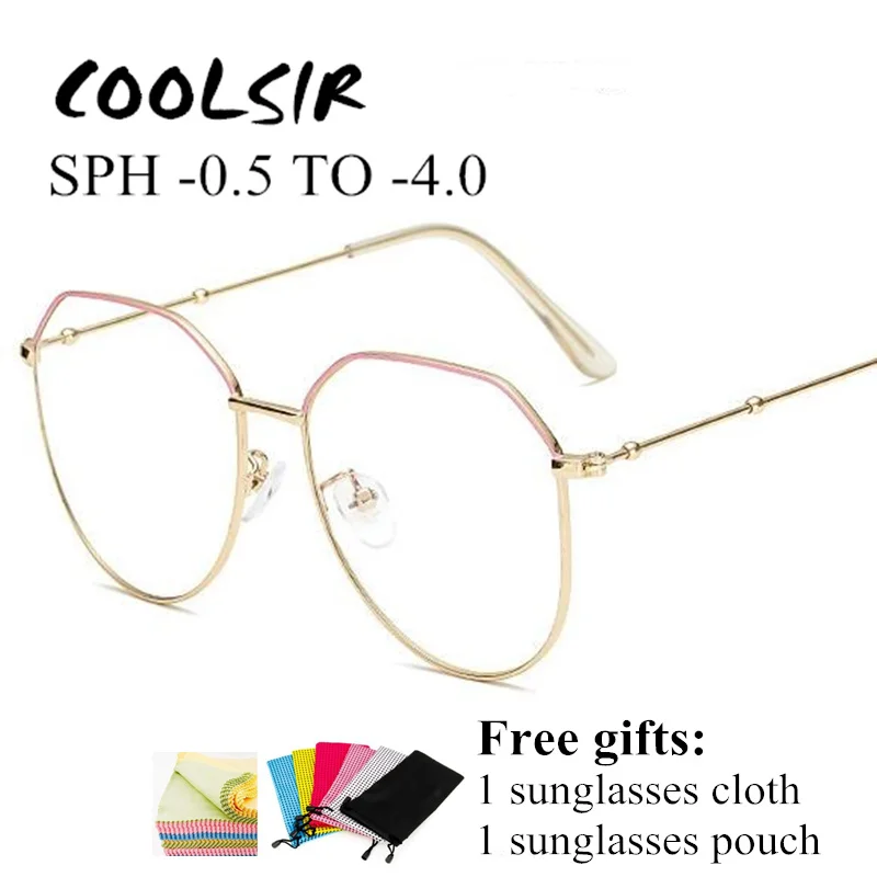Unisex Vintage Gold Metal Frame Myopia Glasses Women Men -0.5 0.75 1 1.25 1.5 1.75 2.0 2.25 2.5 2.75 3.0 3.25 3.5 3.75 4
Unisex Vintage Gold Metal Frame Myopia Glasses Women Men -0.5 0.75 1 1.25 1.5 1.75 2.0 2.25 2.5 2.75 3.0 3.25 3.5 3.75 4
