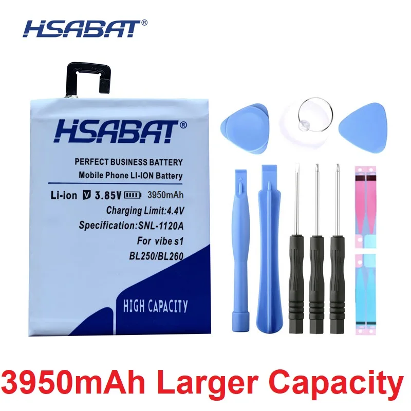 HSABAT High Capacity 3950mAh BL250 Battery for Lenovo VIBE S1 S1a40 S1c50 High Quality Mobile Phone Replacement Accumulator 
HSABAT High Capacity 3950mAh BL250 Battery for Lenovo VIBE S1 S1a40 S1c50 High Quality Mobile Phone Replacement Accumulator