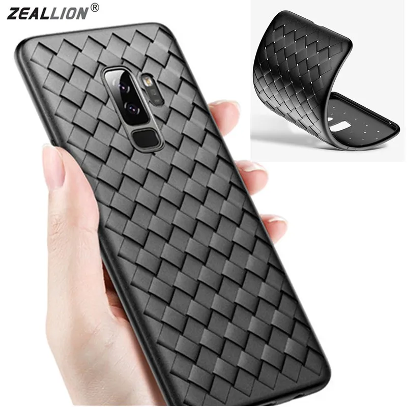 Zeallion для самсунга Galaxy S8 S9 Plus A5 A7 2016 A6 2018 Note 8 ультратонкий тканый чехол с узором из