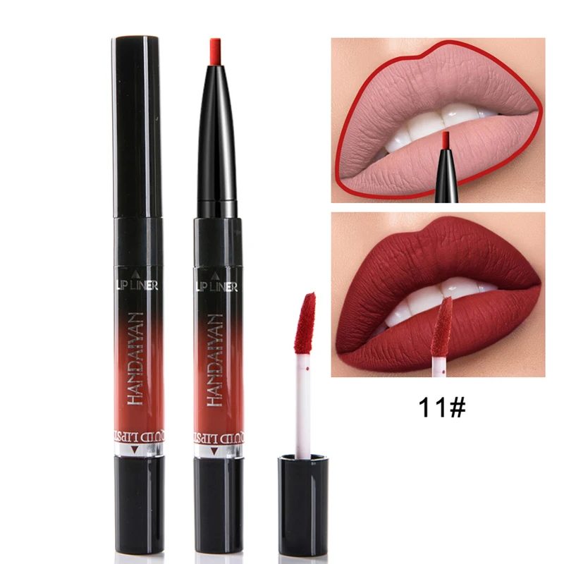 Natural Makeup Lip Stick Lipgloss Color Cosmetics Wateproof Double Ended Long Lasting Nude Red Matte Velvet Lipstick Make up
Natural Makeup Lip Stick Lipgloss Color Cosmetics Wateproof Double Ended Long Lasting Nude Red Matte Velvet Lipstick Make up