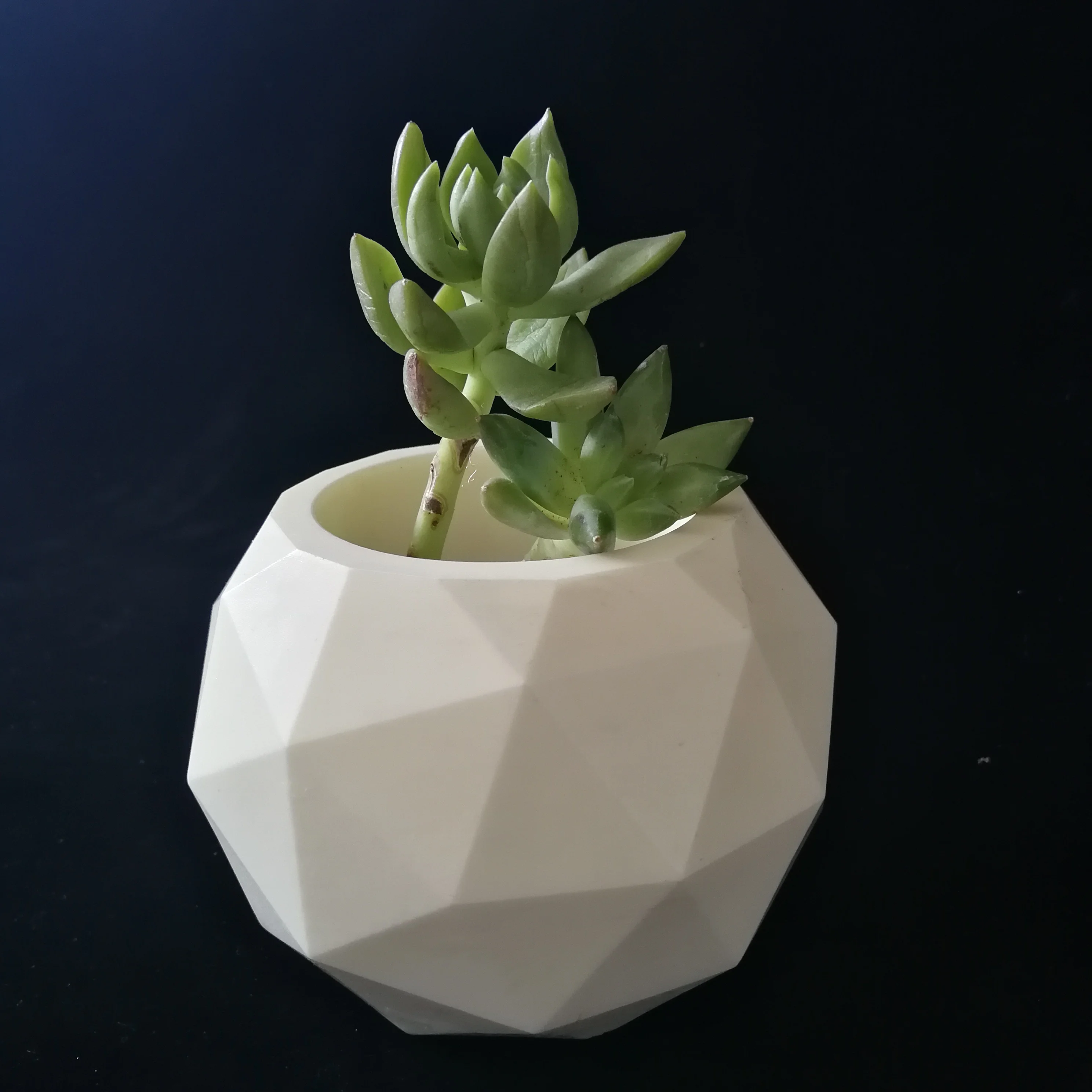 3D Silicone Flower Pot Succulent Plant Mold DIY Craft Concrete Vase Soap Moulds