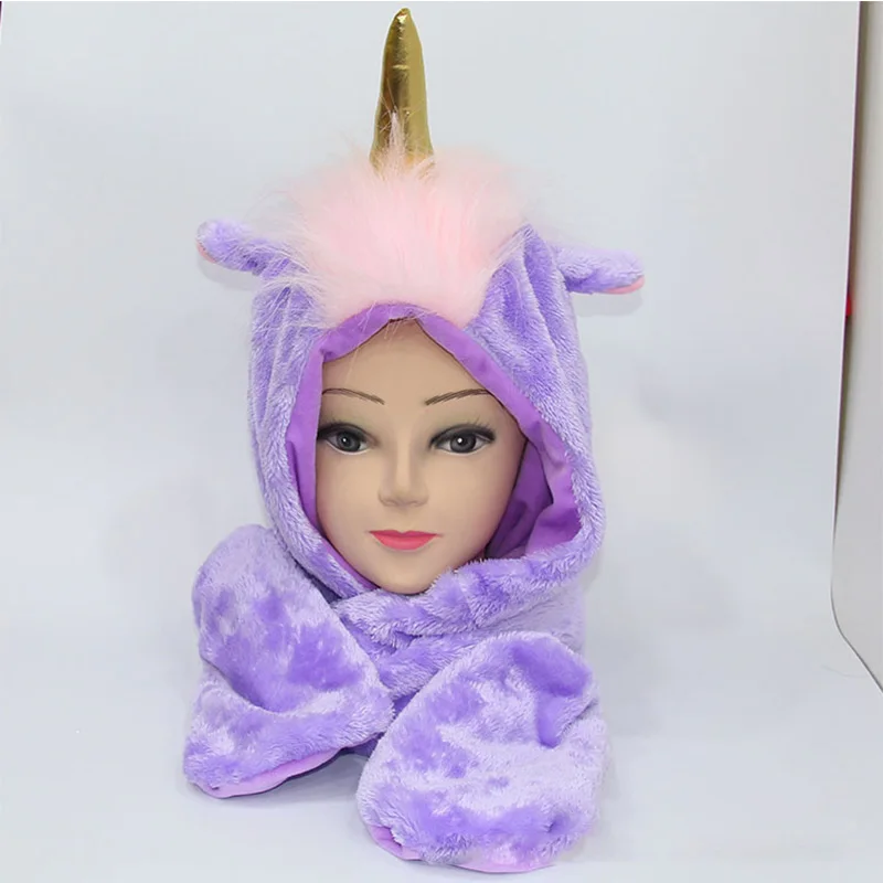 2018 New Winter Animal Cap Unicorn Cute Cartoon Plush Hood Hat Earmuffs With Long Scarf Gloves For Women/Men/Adult Free Shipping
2018 New Winter Animal Cap Unicorn Cute Cartoon Plush Hood Hat Earmuffs With Long Scarf Gloves For Women/Men/Adult Free Shipping