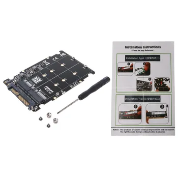 2 in 1 M.2 NVMe SATA-Bus NGFF SSD to PCI-e U.2 SFF-8639 Adapter PCIe M2 Converter Desktop Computer
2 in 1 M.2 NVMe SATA-Bus NGFF SSD to PCI-e U.2 SFF-8639 Adapter PCIe M2 Converter Desktop Computer