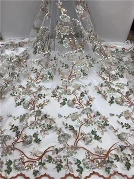 African French Sequins Lace Fabric 2019 African Tulle Lace Fabric High Quality Nigerian Sequins Lace Embroidered Wedding Fabric
African French Sequins Lace Fabric 2019 African Tulle Lace Fabric High Quality Nigerian Sequins Lace Embroidered Wedding Fabric