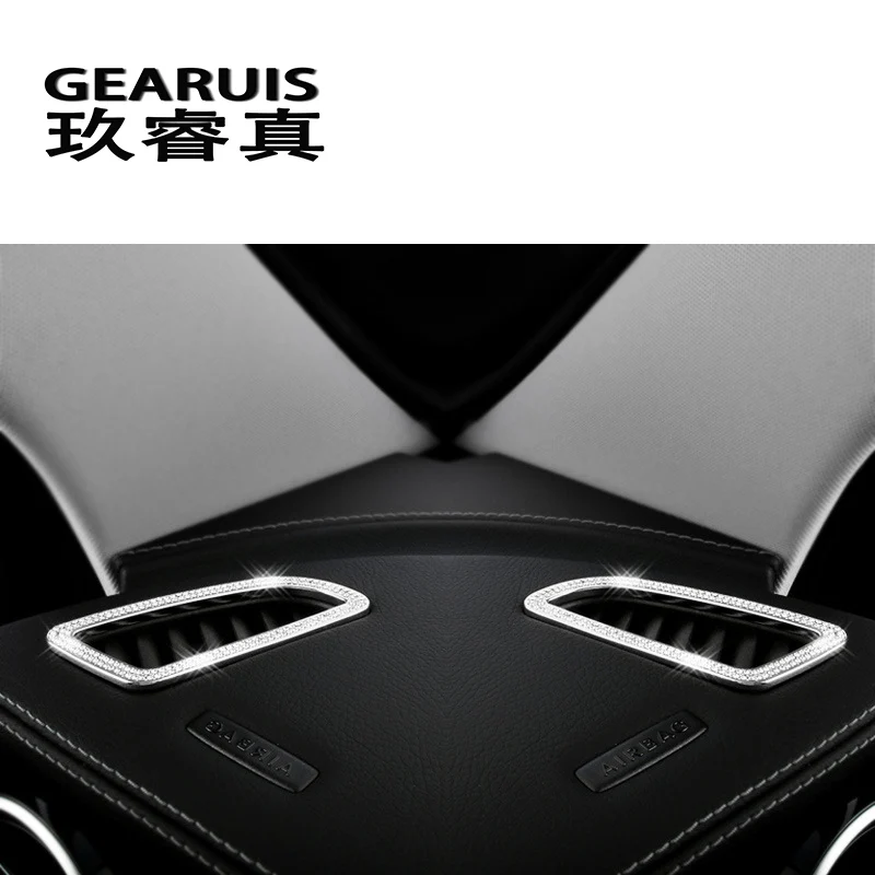 Car styling front air outlet of the air conditioner accessories metal diamond Stickers Cover Trim For Mercedes Benz C Class W205
Car styling front air outlet of the air conditioner accessories metal diamond Stickers Cover Trim For Mercedes Benz C Class W205