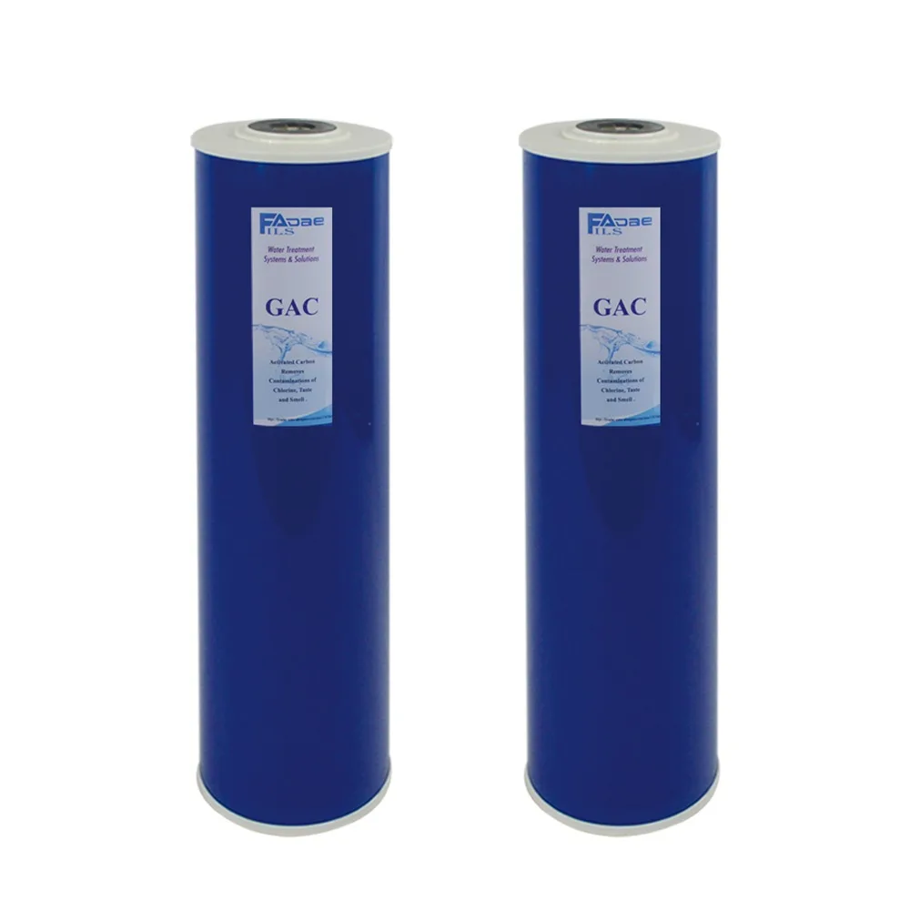 PACK of 2: High Capacity 4.5" x20" Big Blue Whole House Replacement Filters GAC Activated Carbon Cartridge- COCONUT SHELL CARBON
PACK of 2: High Capacity 4.5" x20" Big Blue Whole House Replacement Filters GAC Activated Carbon Cartridge- COCONUT SHELL CARBON