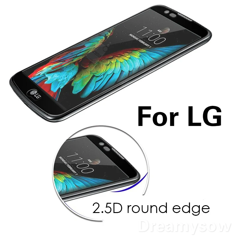Для LG G6 K10 2017 2.5D 9H полное покрытие защита экрана закаленное стекло для K8 7 10
