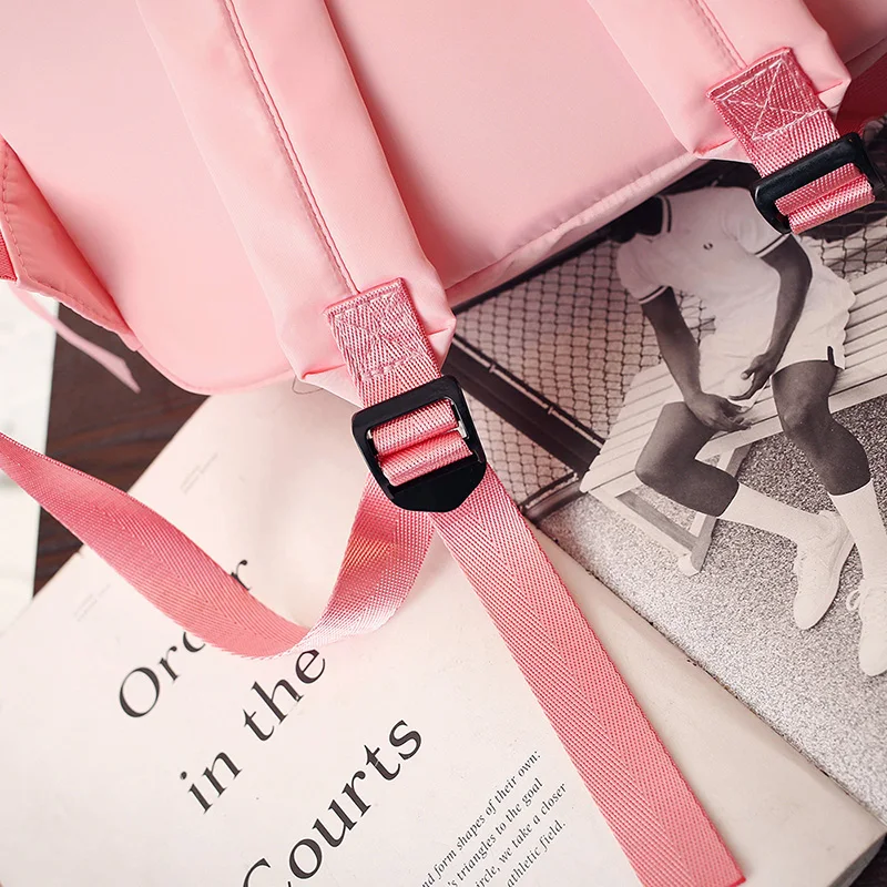 Menghuo Large Capacity Backpack Women Preppy School Bags For Teenagers Female Nylon Travel Bags Girls Bowknot Backpack Mochilas (44)