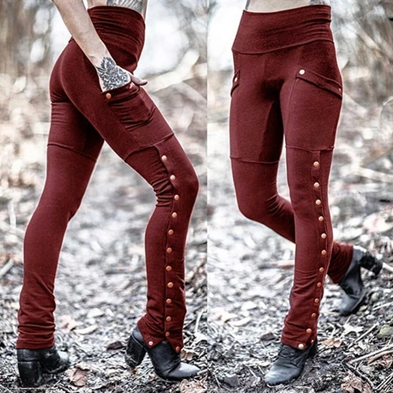 Slim Stretch Pocket Pencil Pants Women Female Streetwear High Waist Europe America Rivet Split Sexy Feet Pants
Slim Stretch Pocket Pencil Pants Women Female Streetwear High Waist Europe America Rivet Split Sexy Feet Pants