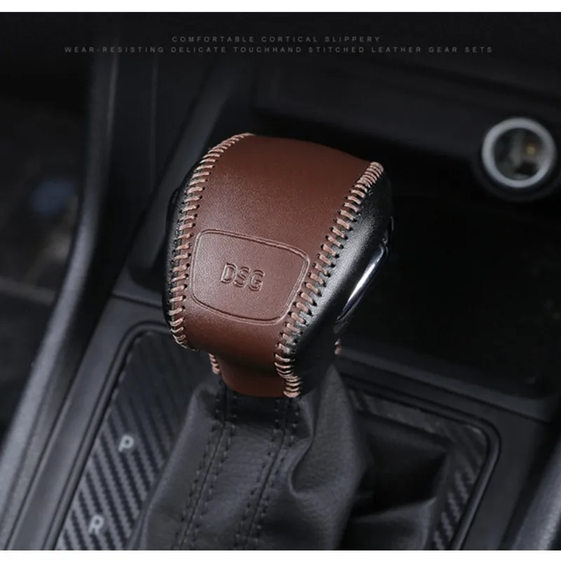 Car styling Super 3D Leather hand stitched gear shift knob cover FOR SKODA KAROQ 2018 accessories
Car styling Super 3D Leather hand stitched gear shift knob cover FOR SKODA KAROQ 2018 accessories