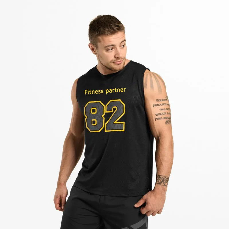 MLCRIYG Mens New Summer Black Sports vest Gyms Sports Sleeveless Thin Sweat Absorbent Breathable Loose Quick Dry Vest Top
MLCRIYG Mens New Summer Black Sports vest Gyms Sports Sleeveless Thin Sweat Absorbent Breathable Loose Quick Dry Vest Top
