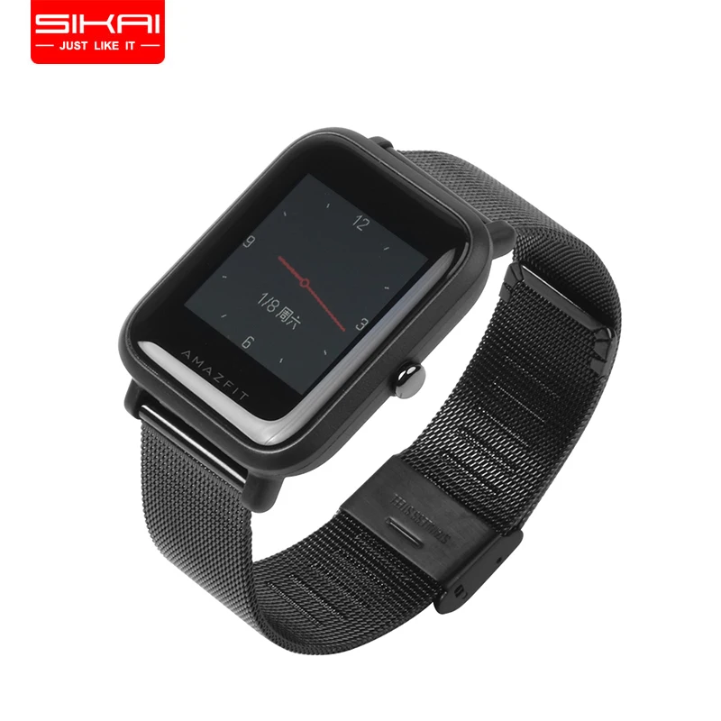 SIKAI 20mm Stainless Steel Smart Watch Band For Xiaomi Amazfit Bip BIT PACE Lite Youth Watch Band Strap HUAWEI Loop Clasp Strap
SIKAI 20mm Stainless Steel Smart Watch Band For Xiaomi Amazfit Bip BIT PACE Lite Youth Watch Band Strap HUAWEI Loop Clasp Strap