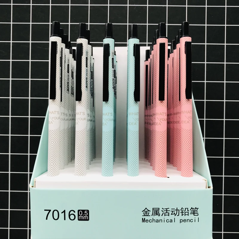 2PCS Cute Candy Color with Golden Stripes Metal Press Automatic Mechanical Pencils School Office Supply Student Stationery 0.5mm
2PCS Cute Candy Color with Golden Stripes Metal Press Automatic Mechanical Pencils School Office Supply Student Stationery 0.5mm