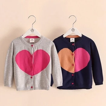 Baby Kids Autumn Spring Sweaters Girls Heart Pattern Princess Cardigan Baby Girl Navy Gray Knitted Tops Children Clothes 3-8 Y
Baby Kids Autumn Spring Sweaters Girls Heart Pattern Princess Cardigan Baby Girl Navy Gray Knitted Tops Children Clothes 3-8 Y
