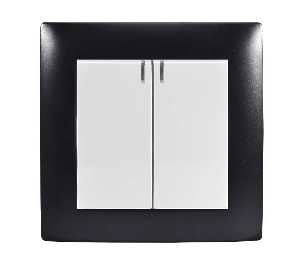 light switch Black Color Inset Switch Germany wall switch DIY two gang with indicator
light switch Black Color Inset Switch Germany wall switch DIY two gang with indicator
