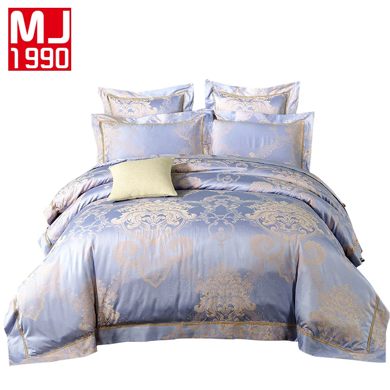 New High Quality Continental Cotton Upscale Satin Jacquard Bed home textile kit Feather Duvet Cover Sheets Pillowcase 4pcs/6pcs
New High Quality Continental Cotton Upscale Satin Jacquard Bed home textile kit Feather Duvet Cover Sheets Pillowcase 4pcs/6pcs