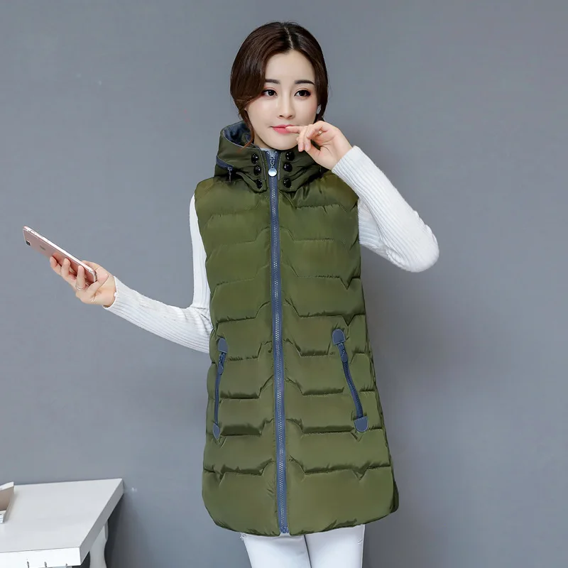 2019 autumn and winter new women's vest large size slim hooded jacket jacket down cotton vest
2019 autumn and winter new women's vest large size slim hooded jacket jacket down cotton vest
