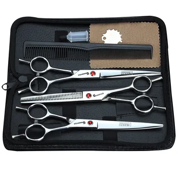 7'' 19cm Hairdressing Scissors Dogs Cats Cutting Scissors Thinning Shears Pets Hair Scissors Set
7'' 19cm Hairdressing Scissors Dogs Cats Cutting Scissors Thinning Shears Pets Hair Scissors Set