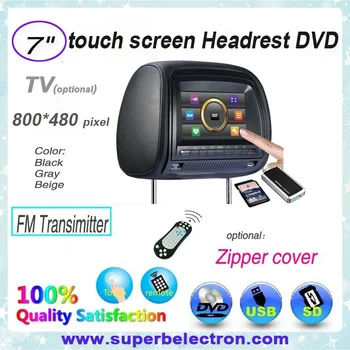 7 inch car headrest DVD player/lcd monitor with USB/SD,32 bit Game,IR,FM,TV(optional) ,Touch Screen and Digital screen ,for car
7 inch car headrest DVD player/lcd monitor with USB/SD,32 bit Game,IR,FM,TV(optional) ,Touch Screen and Digital screen ,for car