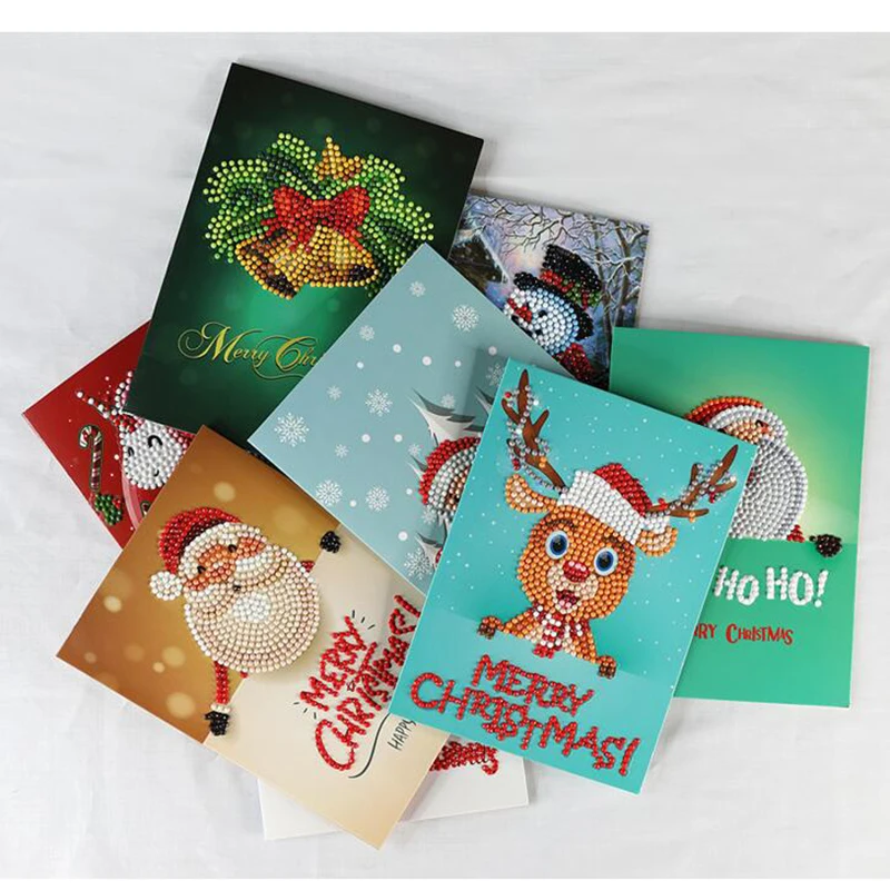 8pcs Diamond Painting Cartoon Mini Santa Claus Merry Christmas Paper Greeting Postcards Craft DIY Kids Festival Greet Cards gift
8pcs Diamond Painting Cartoon Mini Santa Claus Merry Christmas Paper Greeting Postcards Craft DIY Kids Festival Greet Cards gift