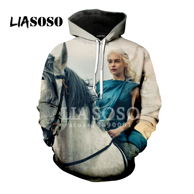 LIASOSO 2018 3D Print Women Men Hooded Hoodies Sweatshirts Game Of Thrones Daenerys Stormborn Pullover Harajuku Hip Hop X0871
LIASOSO 2018 3D Print Women Men Hooded Hoodies Sweatshirts Game Of Thrones Daenerys Stormborn Pullover Harajuku Hip Hop X0871