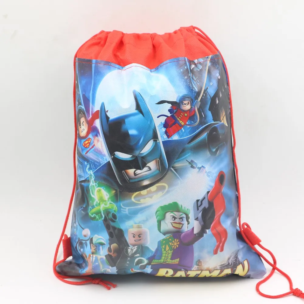 10pc Lego Cartoon Backpack Batman Non-Woven Fabric Drawstring Bags for Kid Favor party Gift Bags Birthday Baby Shower Decor
10pc Lego Cartoon Backpack Batman Non-Woven Fabric Drawstring Bags for Kid Favor party Gift Bags Birthday Baby Shower Decor