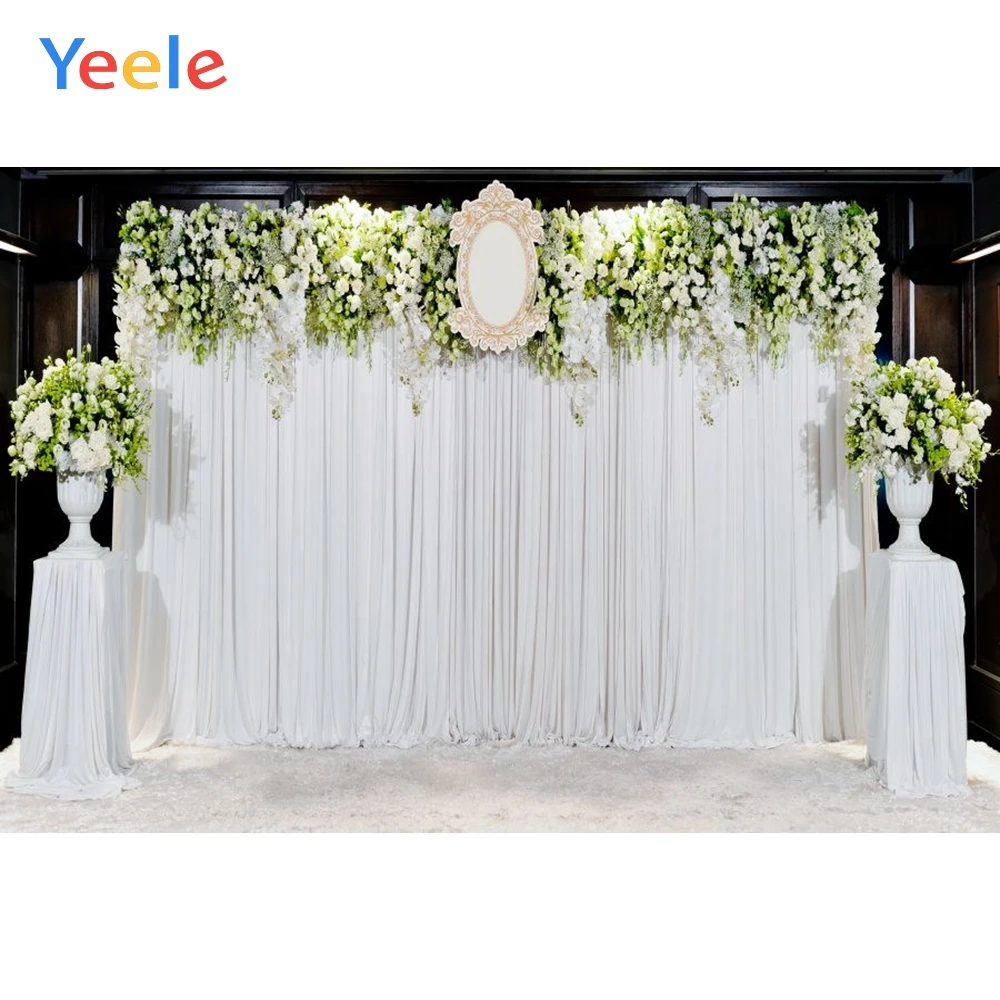 Yeele Flower Wedding White Curtain Photography Backdrops Baby Kids Birthday Party Photo Backgrounds Photocall For Photo Studio
Yeele Flower Wedding White Curtain Photography Backdrops Baby Kids Birthday Party Photo Backgrounds Photocall For Photo Studio