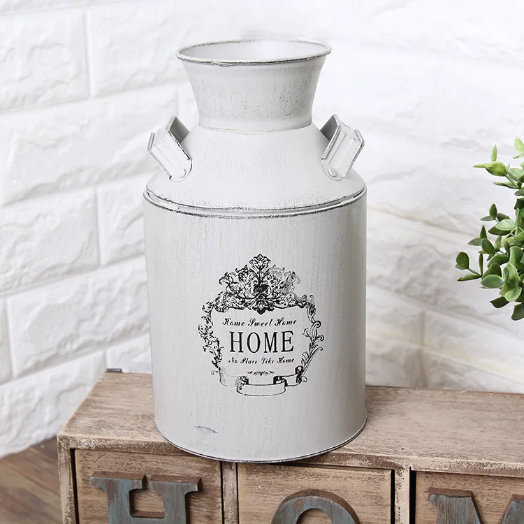 Vintage Wrought Iron Flower Tin Crafts Decorative Vintage Flower Barrels Vase Wedding Home Decor Ornaments Merchants 24*14cm
Vintage Wrought Iron Flower Tin Crafts Decorative Vintage Flower Barrels Vase Wedding Home Decor Ornaments Merchants 24*14cm