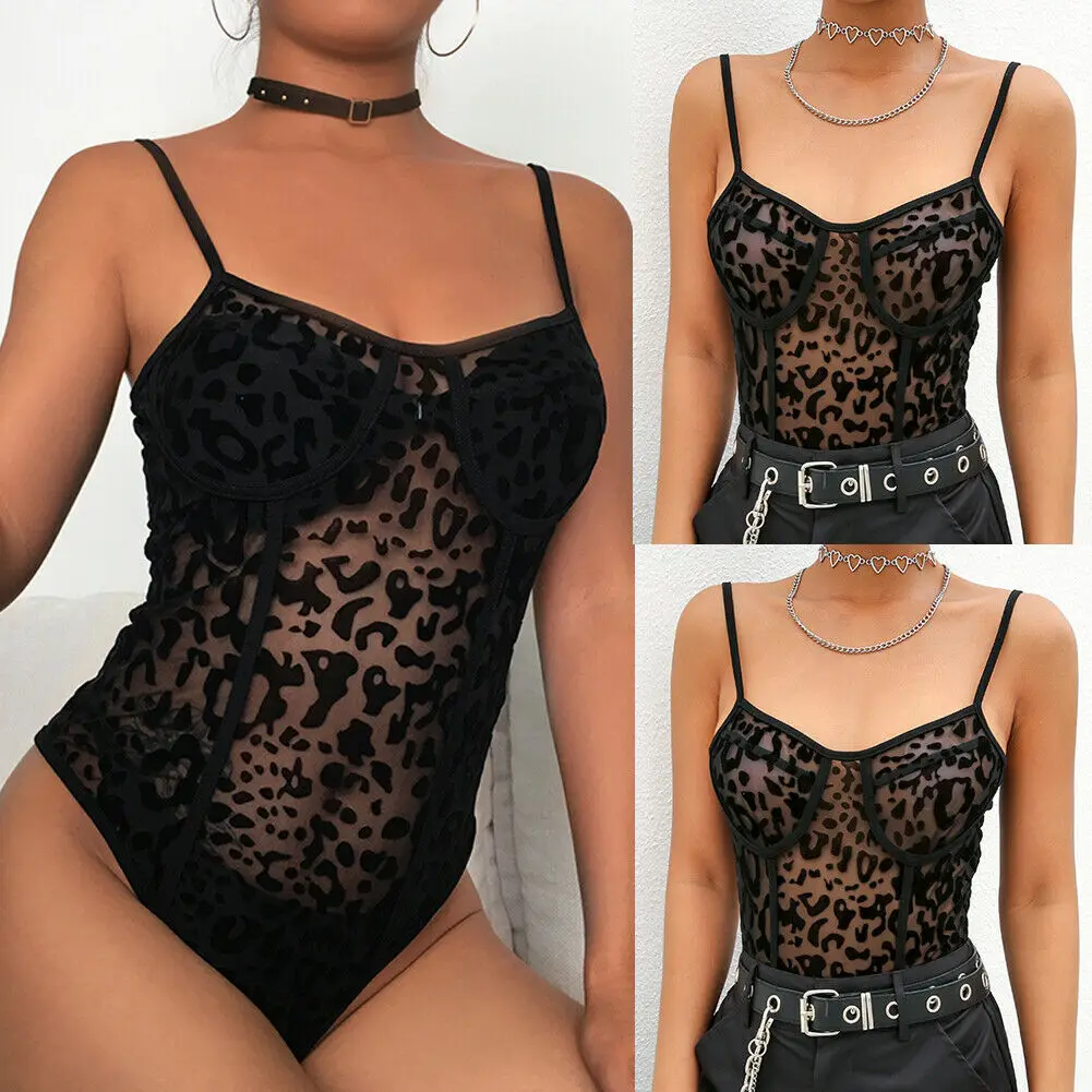 Women Bodycon Bodysuit Lady Round Neck Lace Leotard Jumpsuit Lingerie Mesh see-through Jumpsuit Sleeveless Teddies
Women Bodycon Bodysuit Lady Round Neck Lace Leotard Jumpsuit Lingerie Mesh see-through Jumpsuit Sleeveless Teddies