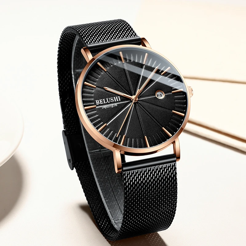 BELUSHI Men's Ultra Thin Wrist Watch 2019 Men Quartz Watch Analog Sport Watches Fashion Waterproof Male Clock Relogio Masculino
BELUSHI Men's Ultra Thin Wrist Watch 2019 Men Quartz Watch Analog Sport Watches Fashion Waterproof Male Clock Relogio Masculino