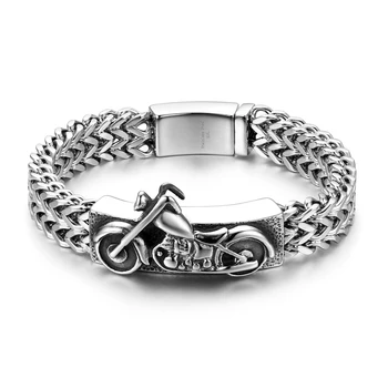BONISKISS Men Silver Color Vintage Stainless Steel Jewerly Bracelets Cool Gothic Joyeria de acero inoxidable Bangles & bracelets
BONISKISS Men Silver Color Vintage Stainless Steel Jewerly Bracelets Cool Gothic Joyeria de acero inoxidable Bangles & bracelets