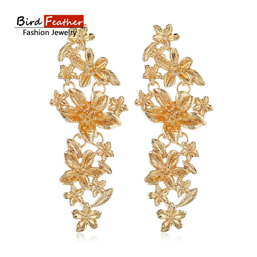 Simple Trendy Gold Silver Color Geometric small flowers Earrings For Women Lady Fashion Large design drop Earrings Set Jewelry
Simple Trendy Gold Silver Color Geometric small flowers Earrings For Women Lady Fashion Large design drop Earrings Set Jewelry