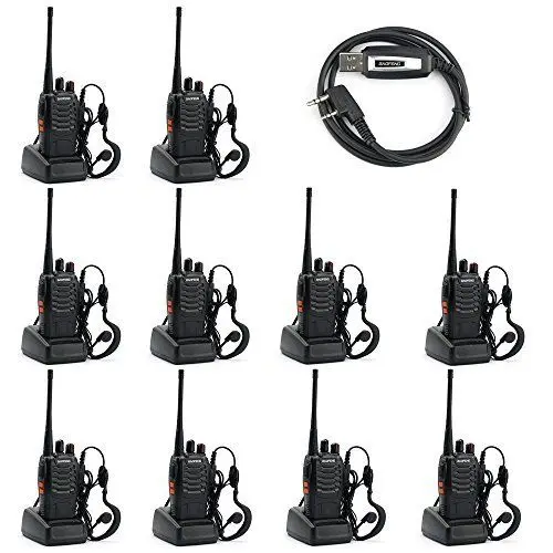 Baofeng BF-888S Two Way Radio (Pack of 10) and USB Programming Cable (1PC)+earpiece+ Russia-Moscow Stock
Baofeng BF-888S Two Way Radio (Pack of 10) and USB Programming Cable (1PC)+earpiece+ Russia-Moscow Stock