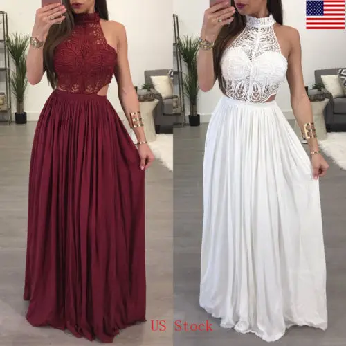 Sexy Fashion Women Casual Long Maxi Evening Party Strapless Beach Halter Dress Sundress
Sexy Fashion Women Casual Long Maxi Evening Party Strapless Beach Halter Dress Sundress