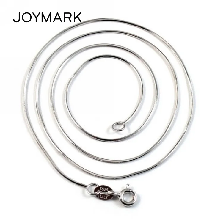 JOYMARK 0.8mm Thick 16'' 18'' Long Top Quality 100% Real Pure 925 Sterling Silver Snake Chain Necklace Fine Jewelry SCN101
JOYMARK 0.8mm Thick 16'' 18'' Long Top Quality 100% Real Pure 925 Sterling Silver Snake Chain Necklace Fine Jewelry SCN101