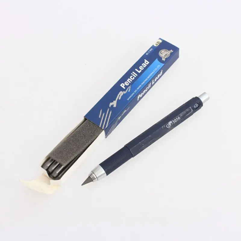 5.6mm Mechanical Pencil With 6 Leads 4B Refill Holder Set For Sketching Drawing Writing Tool Student Kids Gift 
5.6mm Mechanical Pencil With 6 Leads 4B Refill Holder Set For Sketching Drawing Writing Tool Student Kids Gift