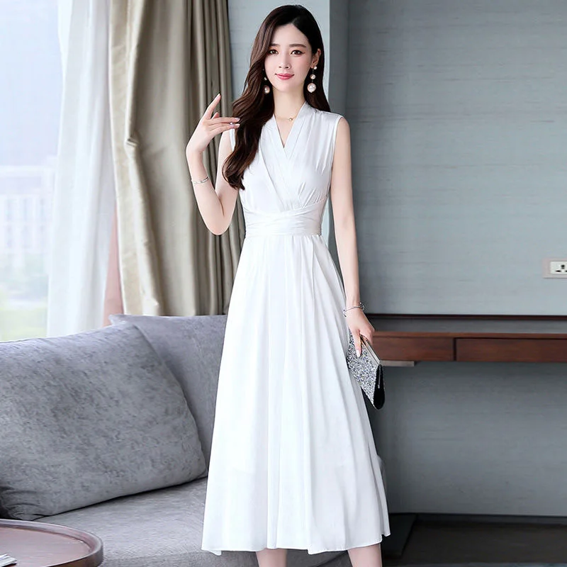Women Spring Summer Style A-Line Dresses Lady Office Work Wear OL Sleeveless V-Neck Dress Vestidos SS107
Women Spring Summer Style A-Line Dresses Lady Office Work Wear OL Sleeveless V-Neck Dress Vestidos SS107
