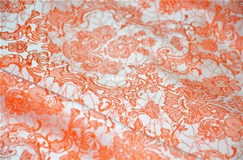 free ship 100% viscose jacquard fabric orange background with floral price for 1 meter
free ship 100% viscose jacquard fabric orange background with floral price for 1 meter