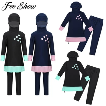 2 piece/set Muslim Islamic Arab Islam girl swimming suit for girls Hijab Conservative Sports Suits For Girl children clothes set 
2 piece/set Muslim Islamic Arab Islam girl swimming suit for girls Hijab Conservative Sports Suits For Girl children clothes set