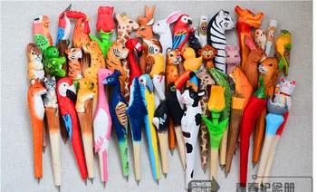 100pcs/lot Handmade Ballpoint Pen Lovely Artificial Wood Carving Animal ball pen Creative Arts blue pens gift New many color
100pcs/lot Handmade Ballpoint Pen Lovely Artificial Wood Carving Animal ball pen Creative Arts blue pens gift New many color