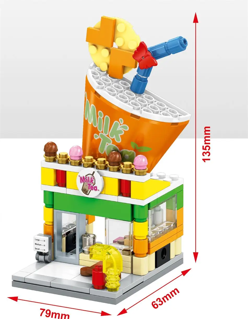 SEMBO Blocks Mini Street Store DIY Building Bricks Cute Small Shop Model Educational Kids toys Children Gifts SD6088-SD6091 SEMBO SD6088-SD6091 & SD6042-SD6045 & SD6062-6069 Mini Street Cute Small Shop