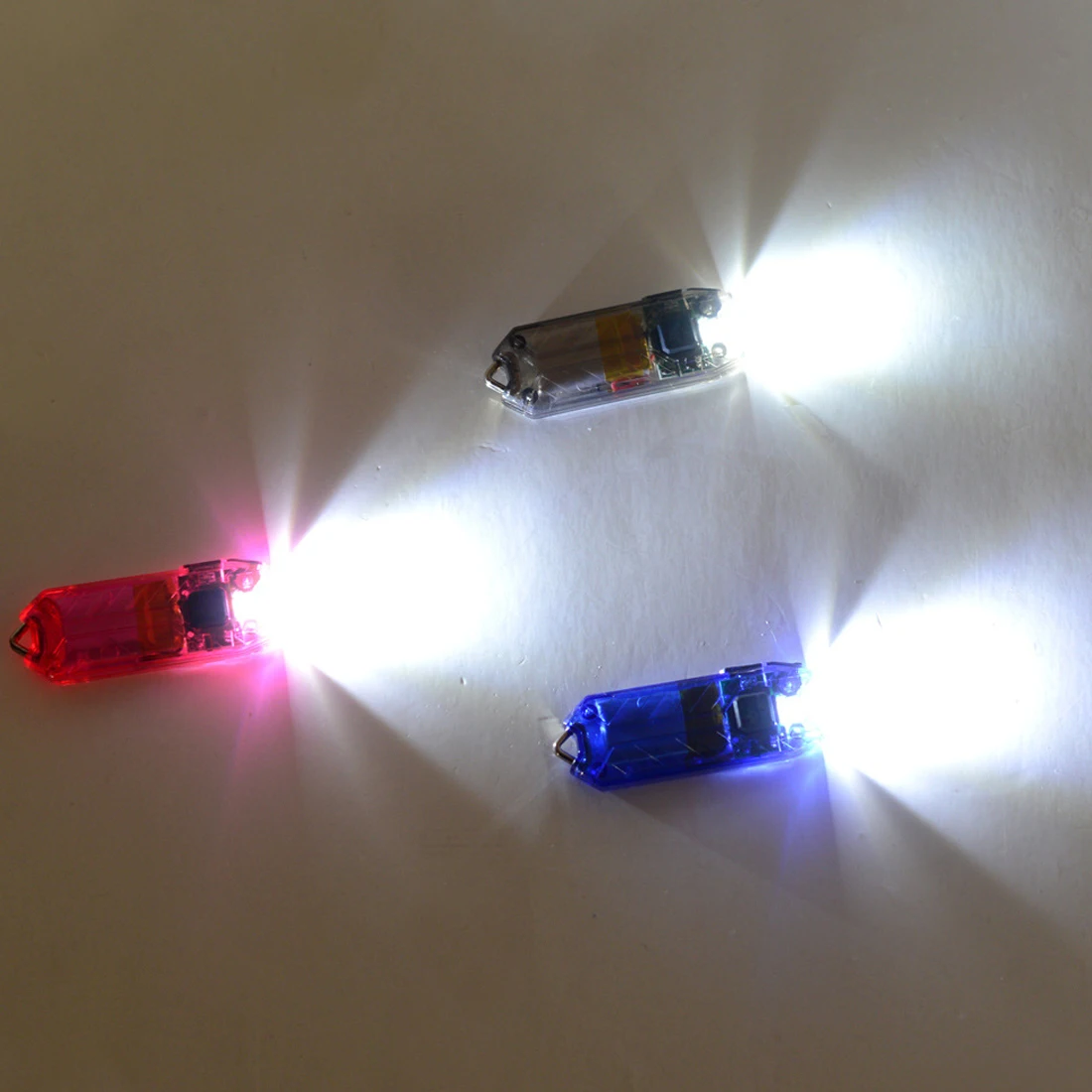 

Mini USB T Series Tube 45LM 2 Modes LED Keychain Flashlight Rechargeable Keyring Light Lamp Torch Color Random