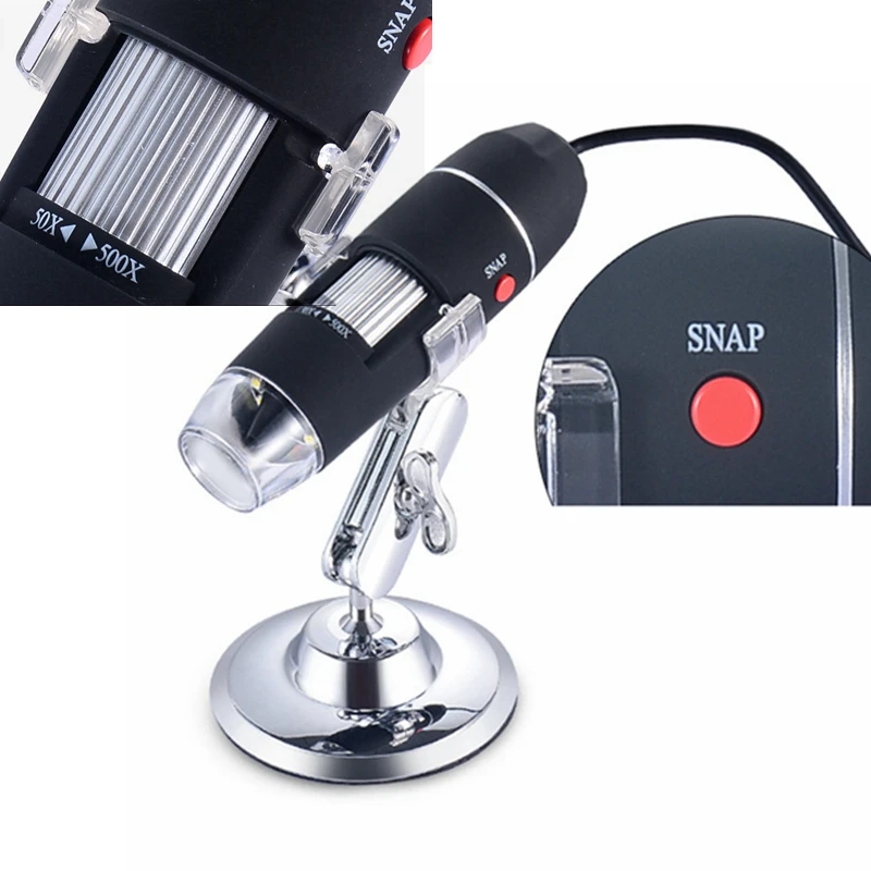 

1600X 1000X Zoom Microscope 8 LED Digital USB Microscope Handheld Magnifier Endoscope Camera Electron Microscope