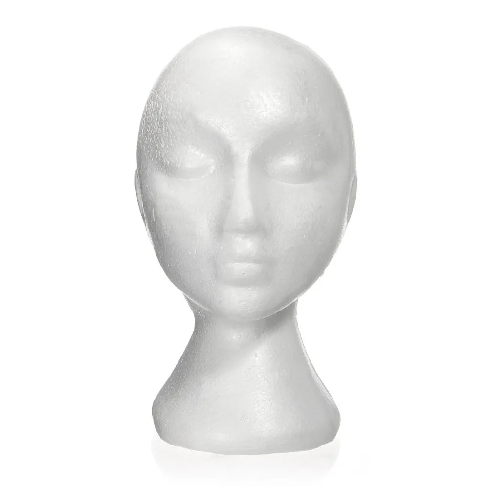Dummy / mannequin head Female Foam(Polystyrene) Exhibitor for cap, headphones, hair accessories and wigs Woman Mannequin Foam
Dummy / mannequin head Female Foam(Polystyrene) Exhibitor for cap, headphones, hair accessories and wigs Woman Mannequin Foam