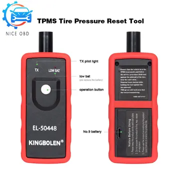 Kingbolen EL-50448 TPMS Tire Pressure Monitor Sensor Tool SupportS For G-M/O-pel with button EL-50448 Reset Tire pressure Tool
Kingbolen EL-50448 TPMS Tire Pressure Monitor Sensor Tool SupportS For G-M/O-pel with button EL-50448 Reset Tire pressure Tool